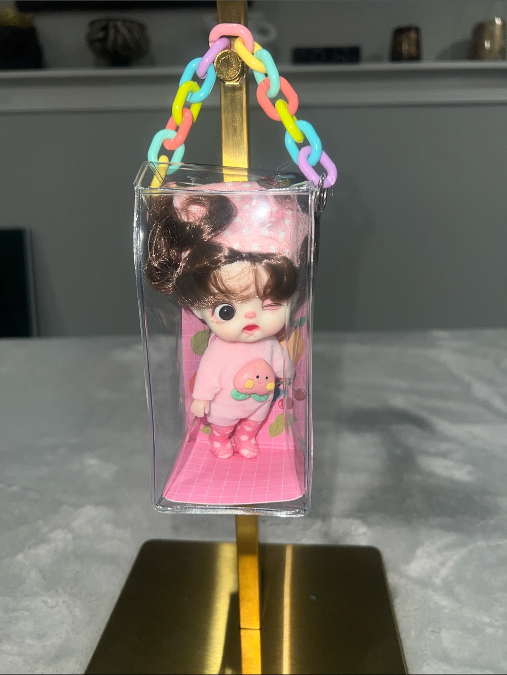 Lolifen Sweet Girl Plush Phone/key Pendant